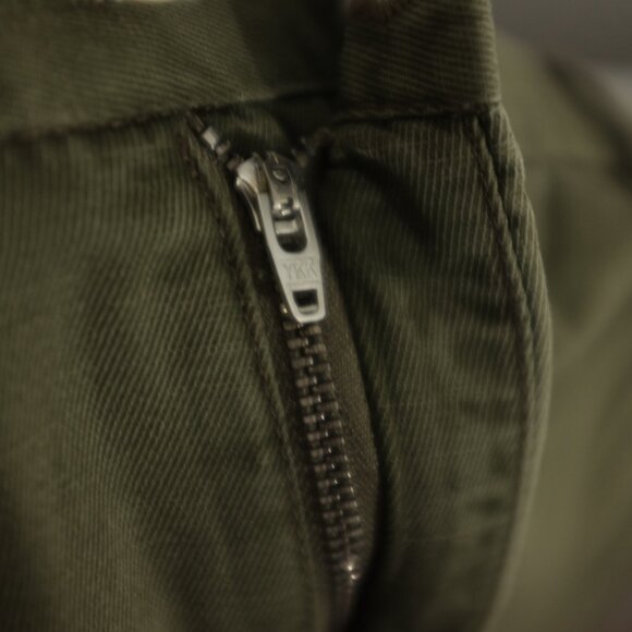 COPY - Massimo Dutti Olive Green Cotton Linen Blend Slim Fit Pants size 40 - Picture 6 of 13